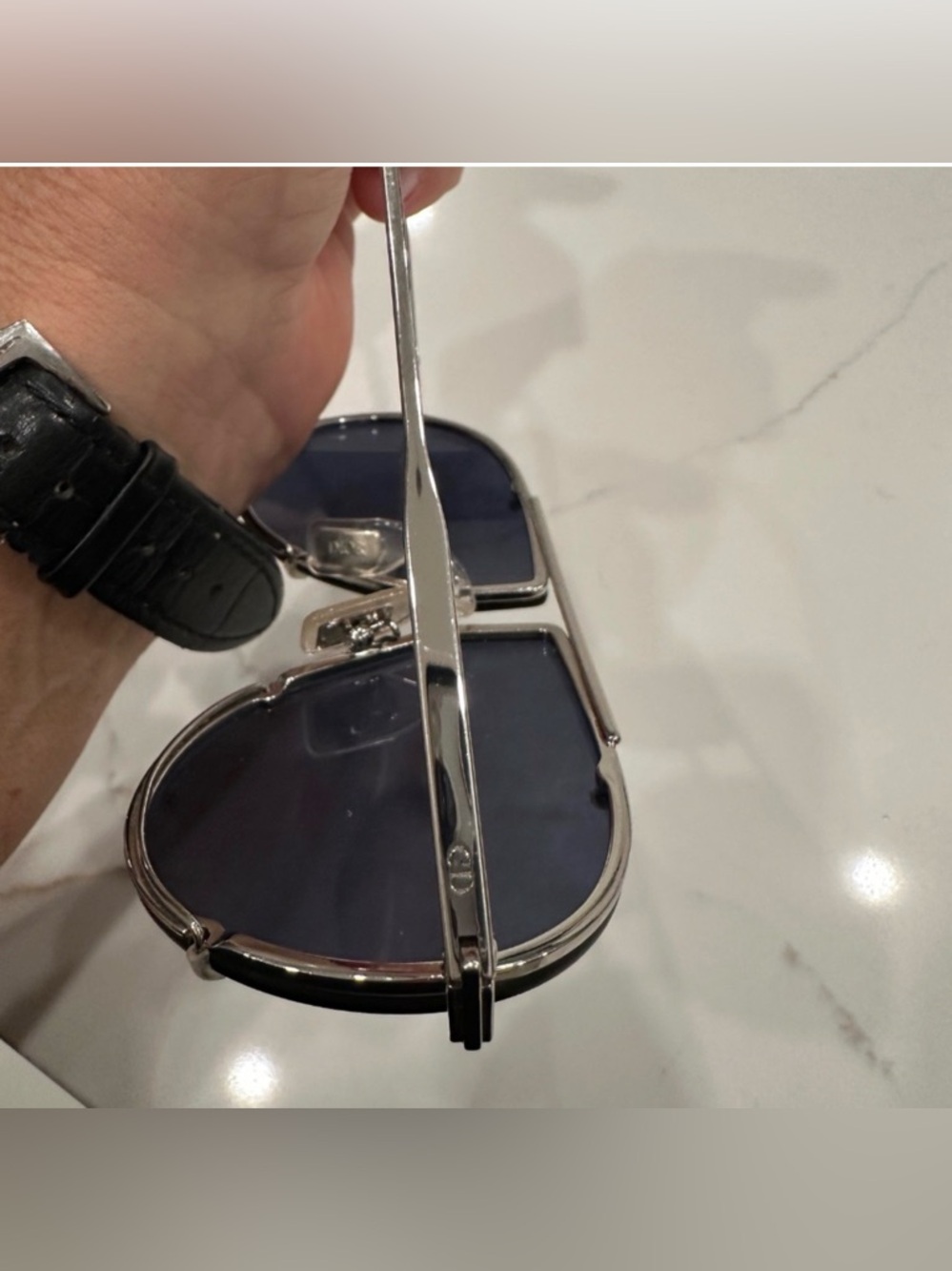 Dior Blue and Silver Sunglasses - Picture 5 of 5